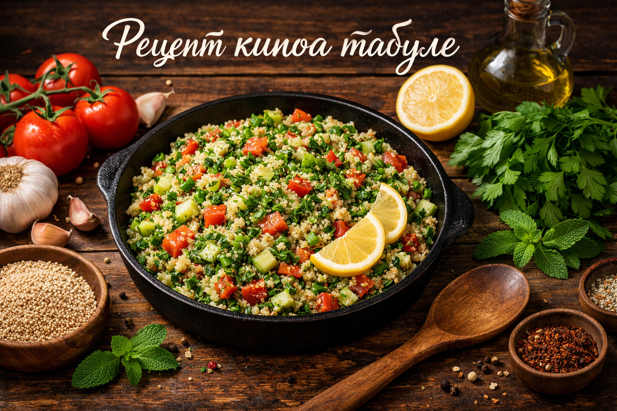 Салат киноа табуле