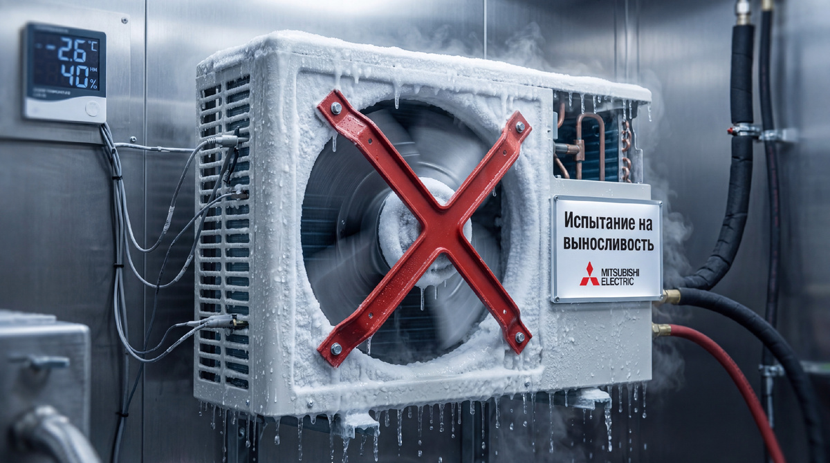 Испытание на выносливость кондиционеров Mitsubishi Electric