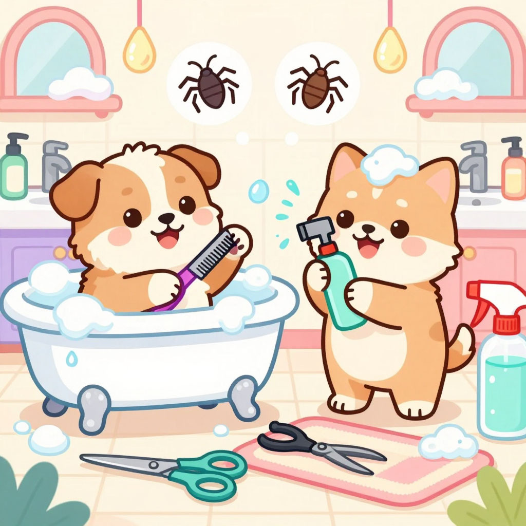 Уход за домашними животными. Изображение создано нейросетью Алиса AI