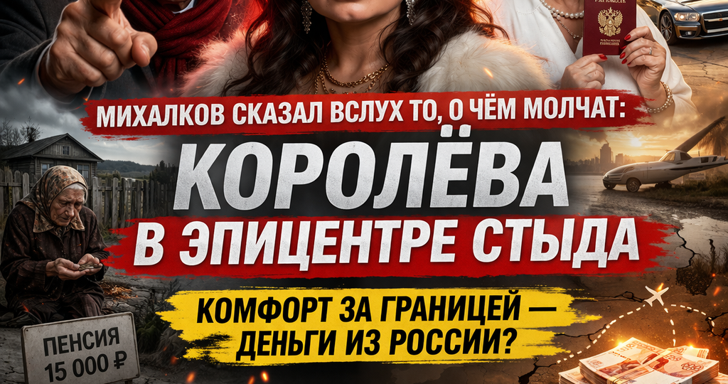Живя в США, получать российскую пенсию и социальные выплаты, ни года не проработав в России: Михалков вскрыл нарыв в семье Королёвой