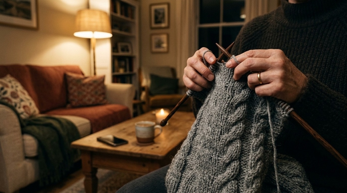 Серая шерсть скользит между пальцами. Жизнь продолжается