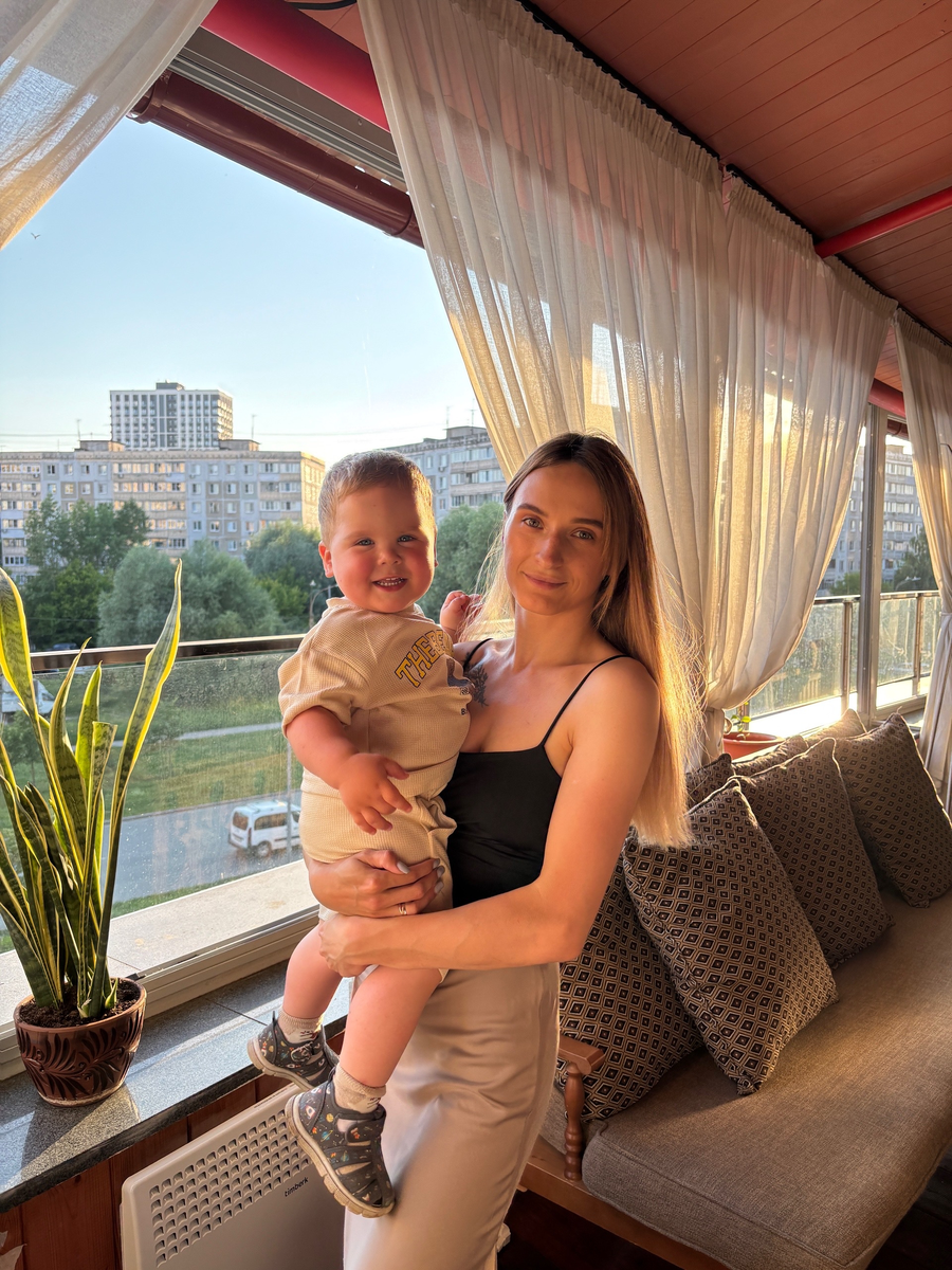 Ярослав с мамой Ксенией.