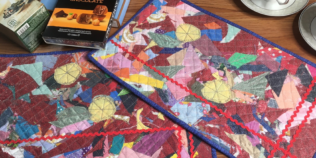 Пэчворк для тех, кто ненавидит резать ровные квадраты: просто накидал и прогладил