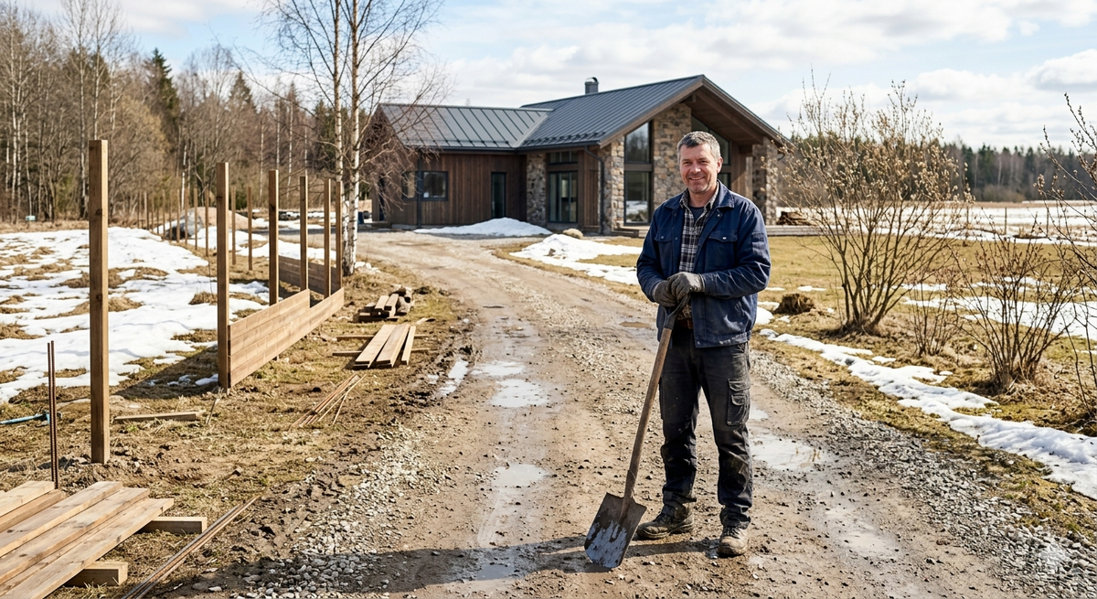 Подготовка фундамента весной
