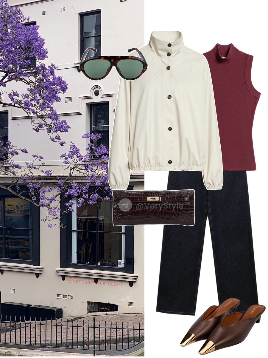 Ветровки с высоким воротником - тренд этого сезона. Не отказываем себе в желании помодничать.