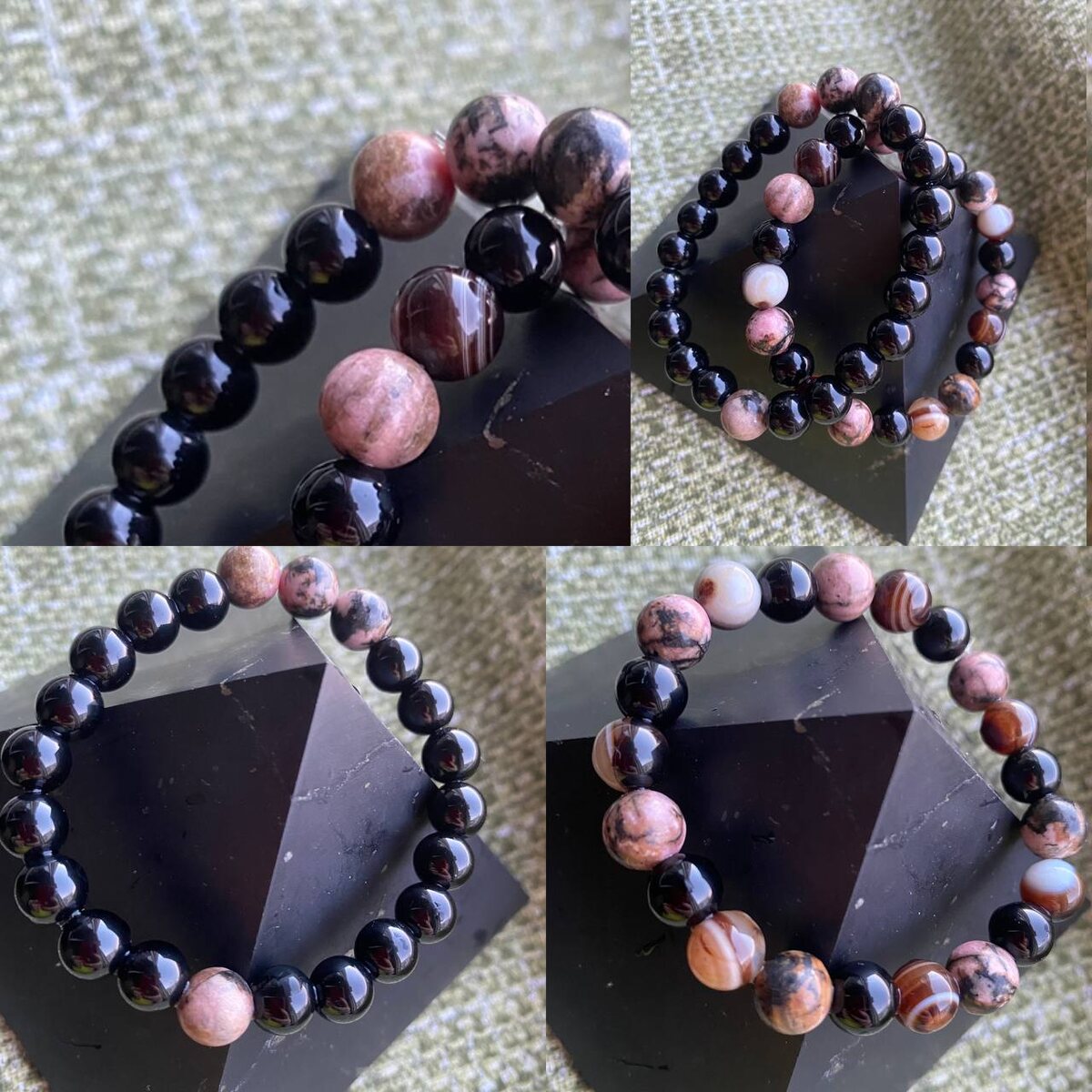 Агаты, родонит