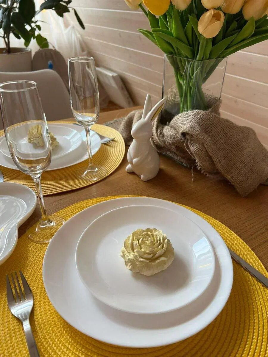 Весенний а-фрэйм домик Афрейм Хэппи с пасхальным декором