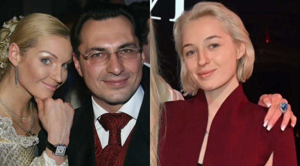 на фото Анастасия Волочкова с Игорем Вдовиным и Ариадна Волочкова