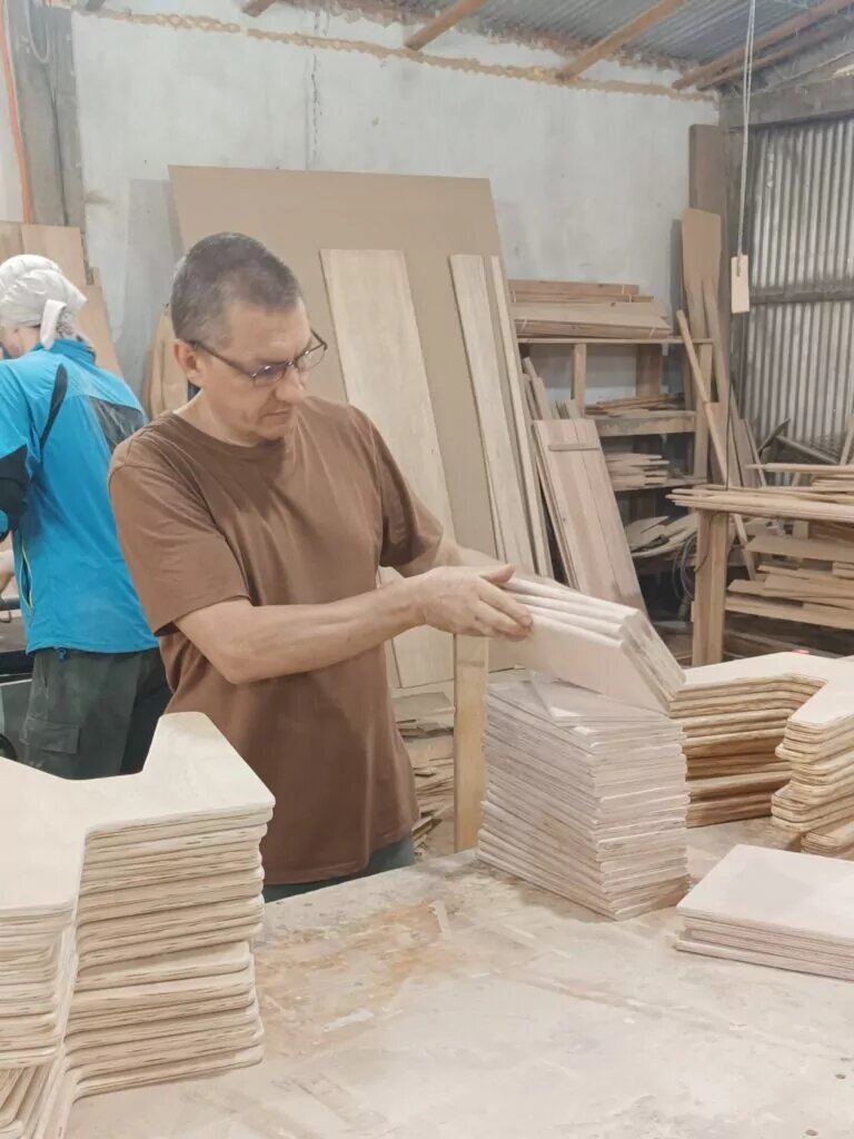 Виктор за работой. Фото: предоставлено героем