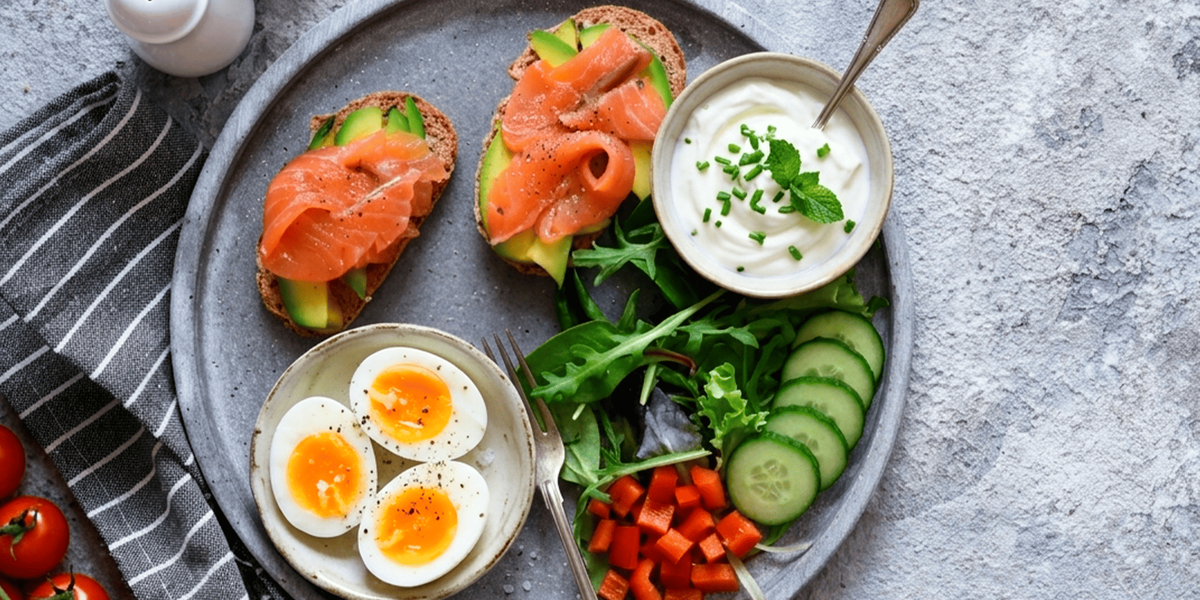 Такой завтрак богат белком и медленно усвояемыми углеводами.