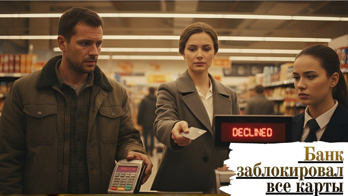 Заблокировали карты.