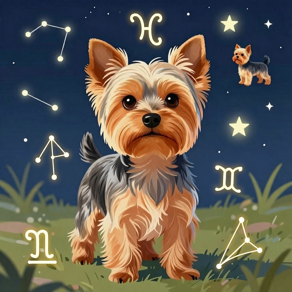 ... независимо от того, родился наш йорк под знаком амбициозного Льва или чувствительных Рыб, для нас он — единственная и неповторимая звезда.