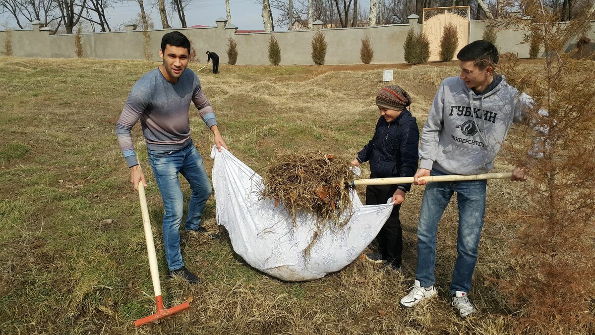    Хашар – праздник бескорыстной взаимопомощи и взаимовыручки. Источник фото: официальный сайт Филиала РГУ нефти и газа (Национальный исследовательский университет) имени И. М. Губкина в Ташкенте.