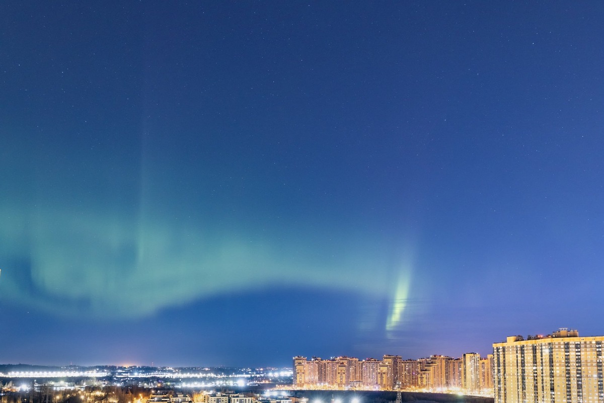    Сияние в Санкт-Петербурге