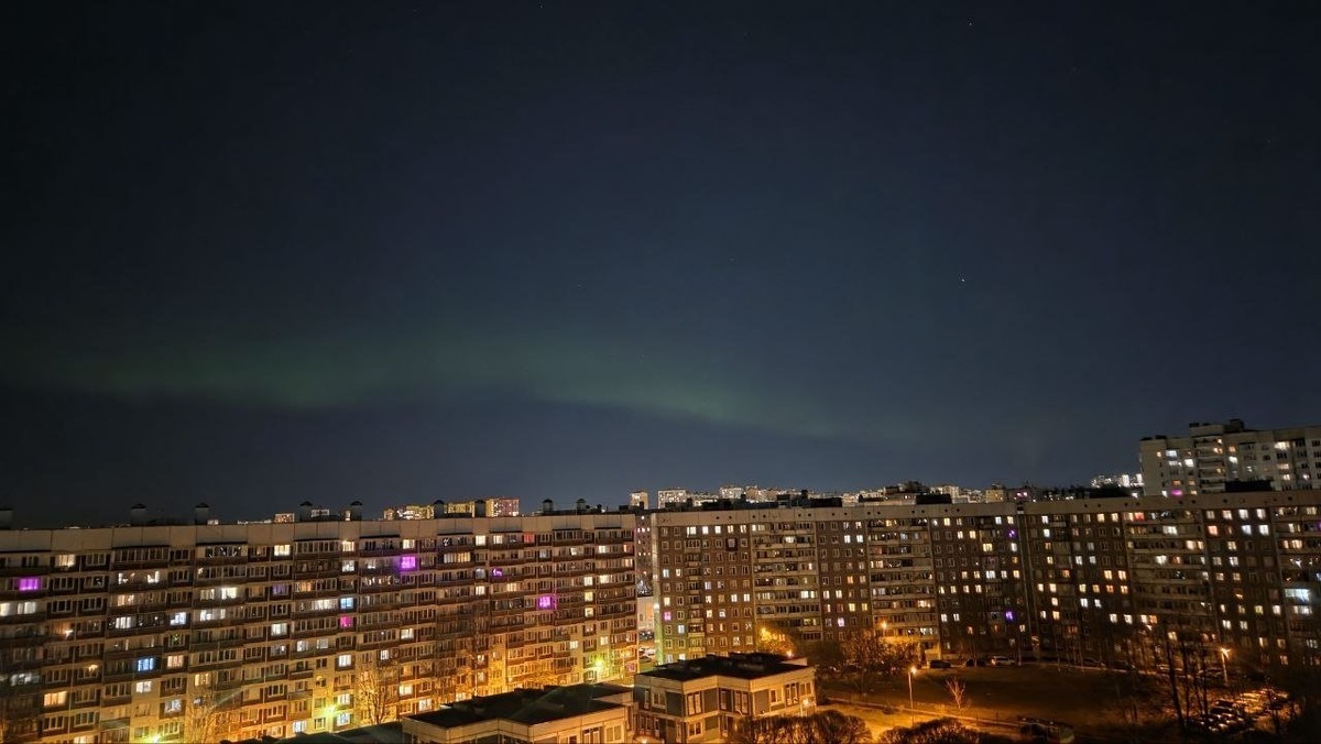    Сияние в Санкт-Петербурге