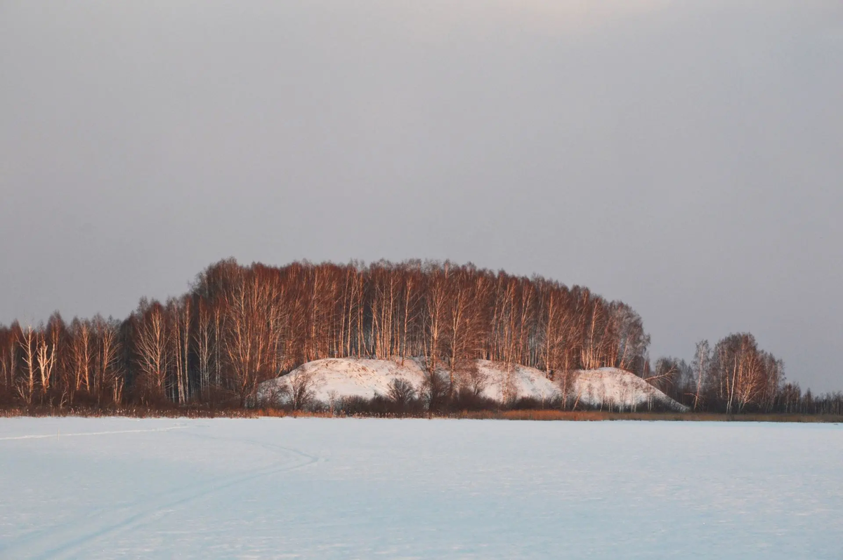 Чудская гора зимой