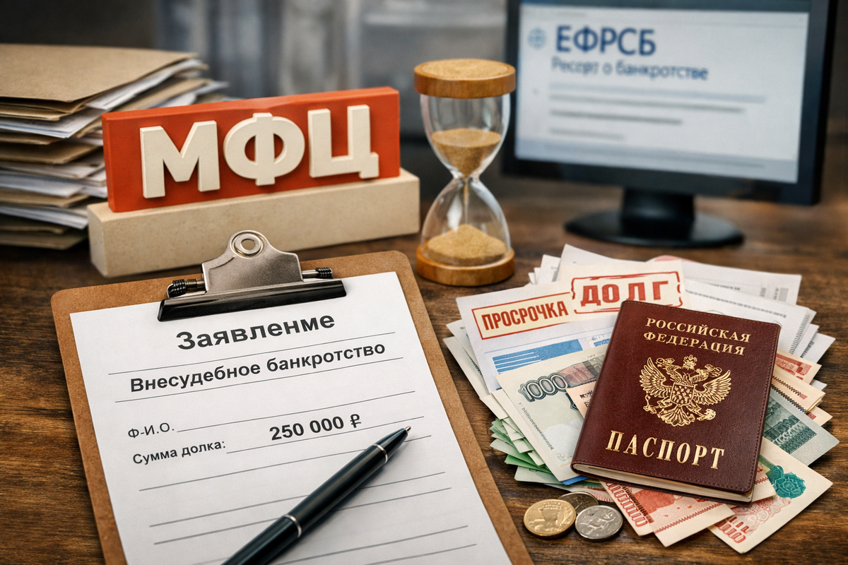 Как списать долги без суда: упрощенное банкротство через МФЦ