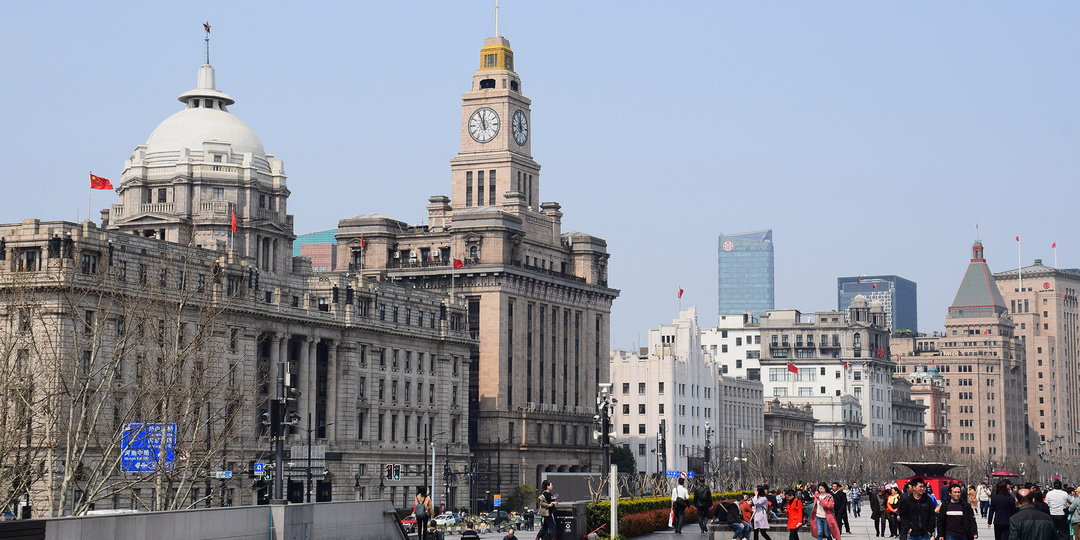 Шанхай: набережная Вайтань, бывшая Бунд