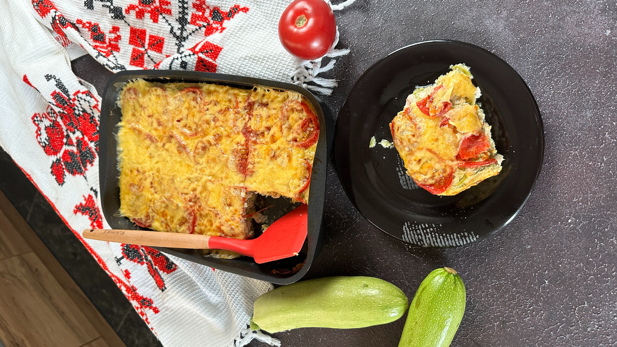 Запеканка из кабачков с мясом