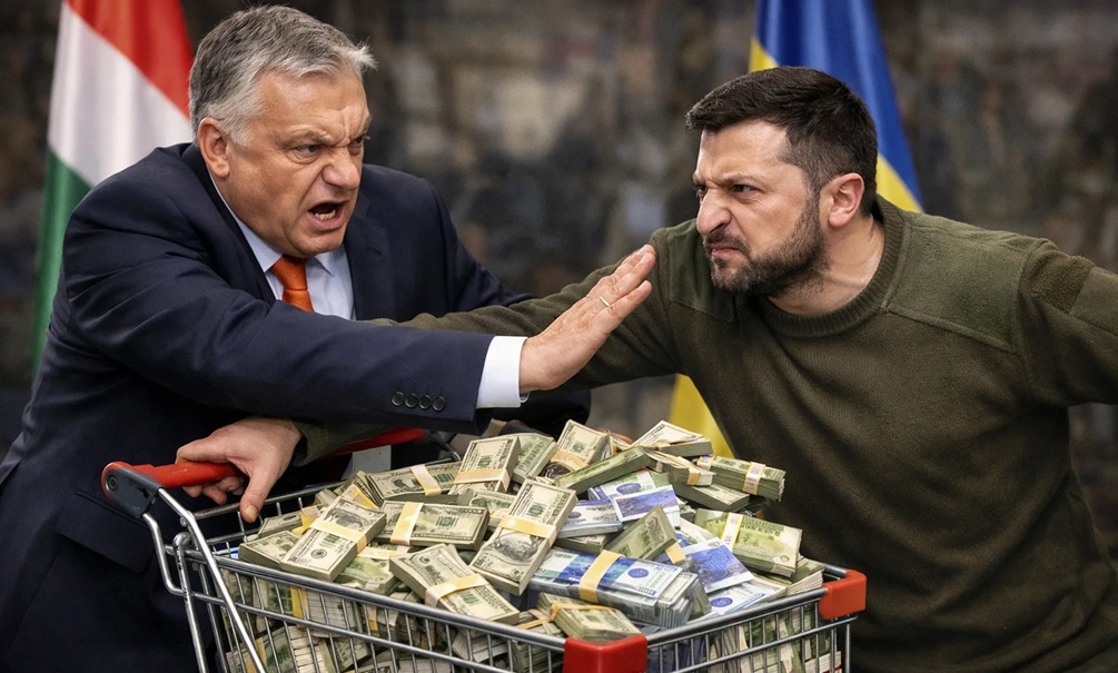    Венгрия постоянно накладывает вето на выделение денег для Украины. Это крайне бесит и большинство остальных членов ЕС, и тем более Зеленского. Иллюстрация: Блокнот