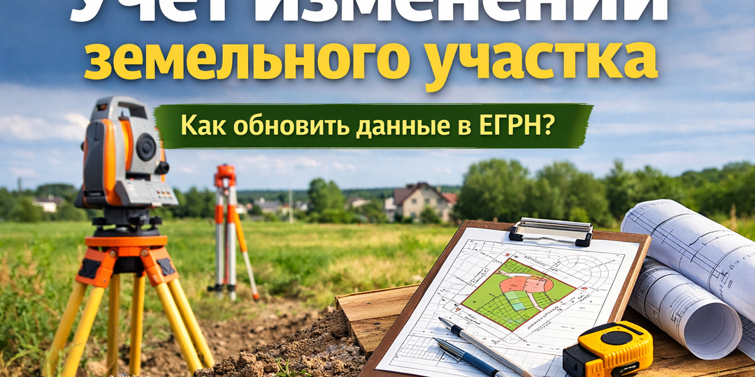 Учет изменений земельного участка: что это и как оформить в 2026 году?