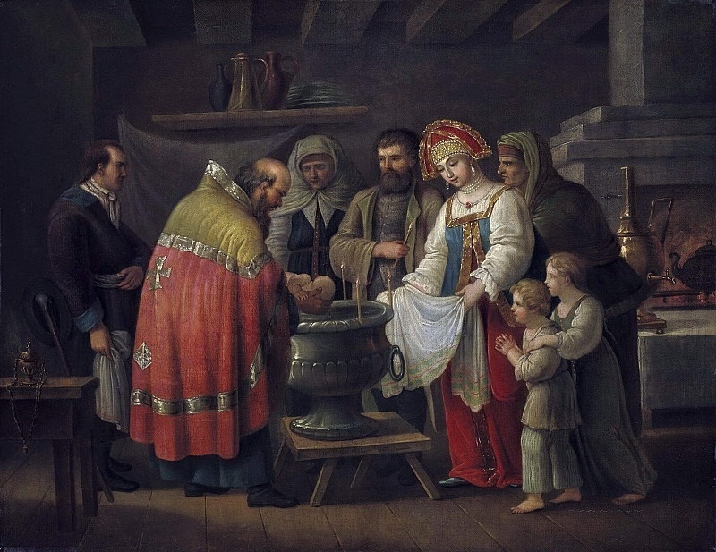 «Крестины», И. Тупылев, XIX век