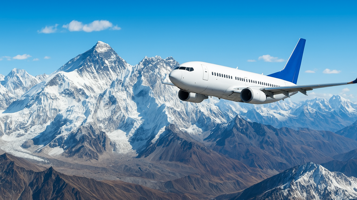 Опровержение мифа, что над Тибетом никогда не летают самолеты. Летают, только не все, а специально оснащенные c обученными пилотами.