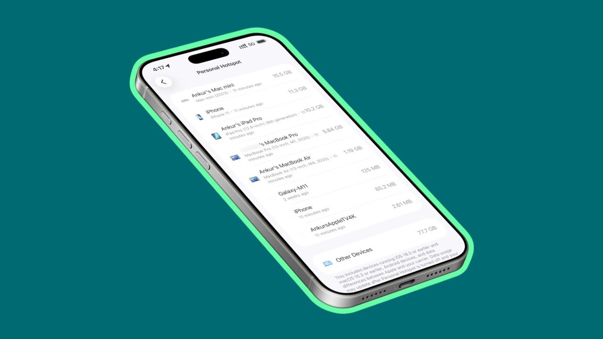    Контролируем расход трафика каждым подключенным устройством. Изображение: idownloadblog.com