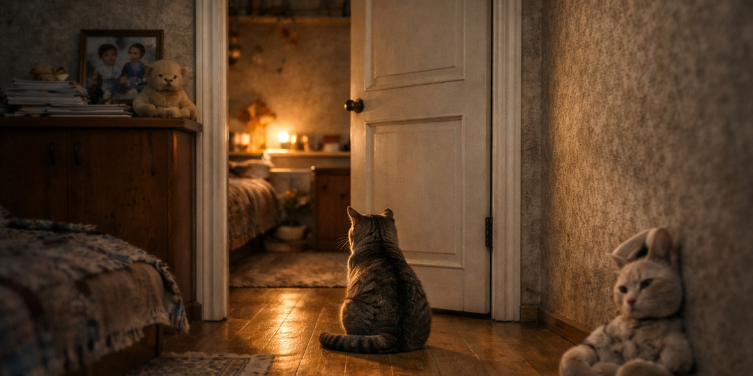 Кошка три ночи подряд сидела у двери детской, хотя ребёнок уже давно жил в другом городе