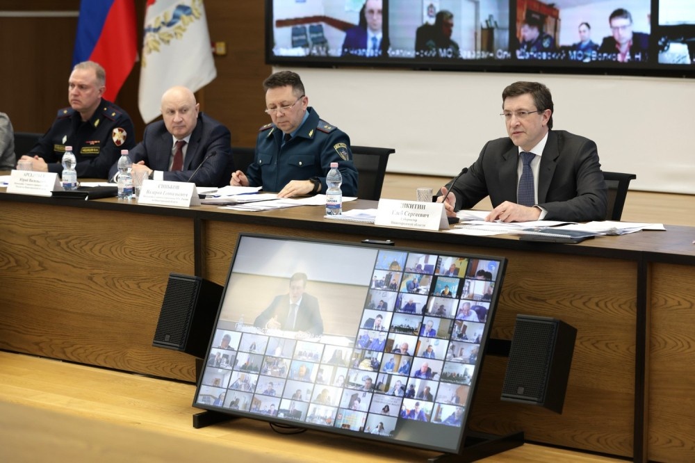    Глеб Никитин провел заседание КЧС по паводку