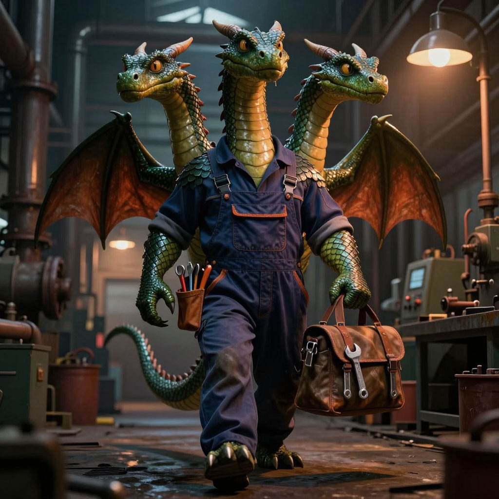 Одна голова - хорошо, а три - хорошо, хорошо, хорошо.