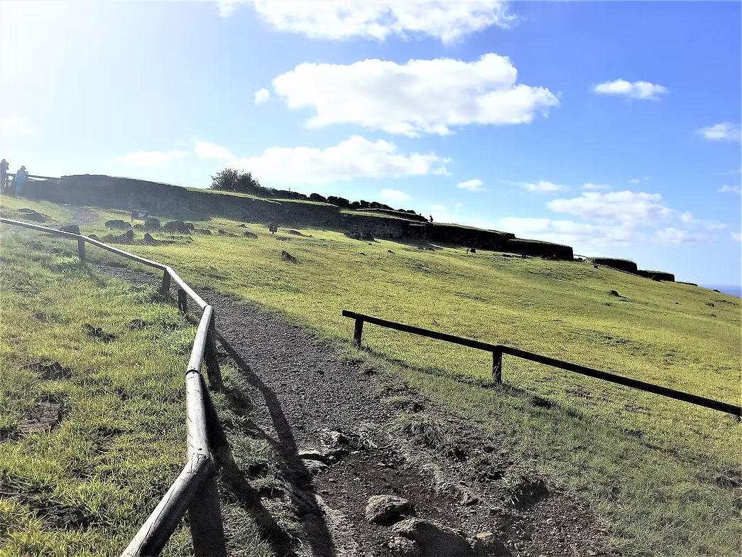 Тропа Те Ара или Те Ао. По ней участники соревнований (только мужчины) поднимались в Оронго.