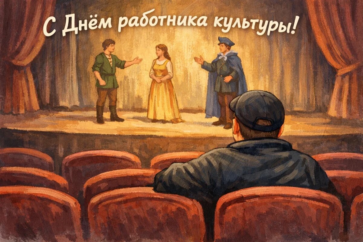    Открытки с Днём работника культуры.