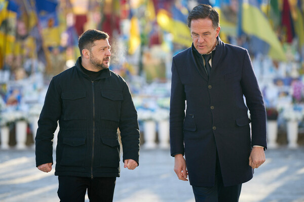 Президент Украины Владимир Зеленский и генсек НАТО Марк Рютте / Ukrainian Presidential Press Office/AP   📷