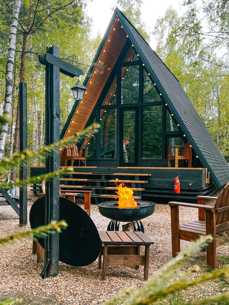 Под кронами – Аренда  домиков в лесу в Подмосковье 