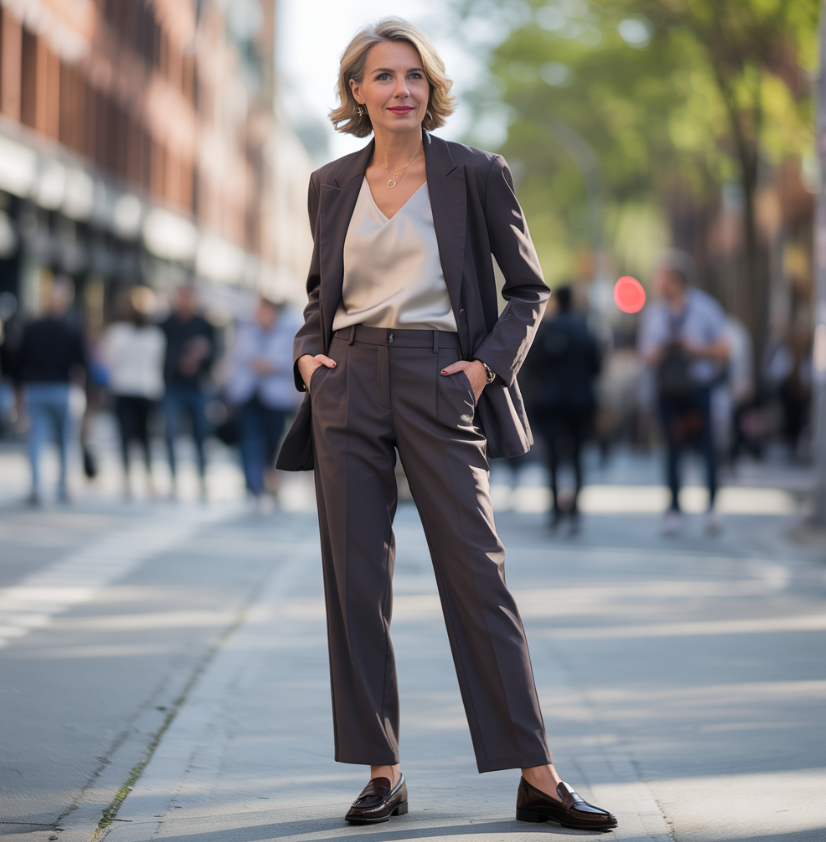 Лоферы весна 2026 — миндалевидный носок, плоская подошва, нейтральный тон