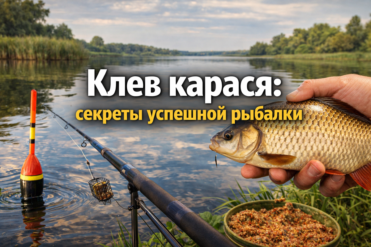 Где искать карася и как его ловить