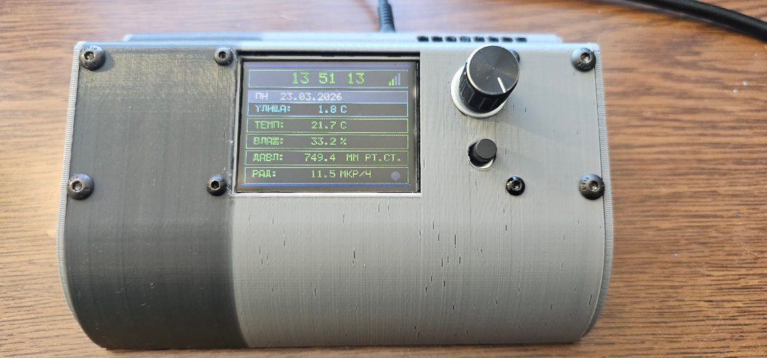 Метеостанция на максималках: STM32, дозиметр радиации, Wi-Fi и ПИД-регулятор в одном флаконе.