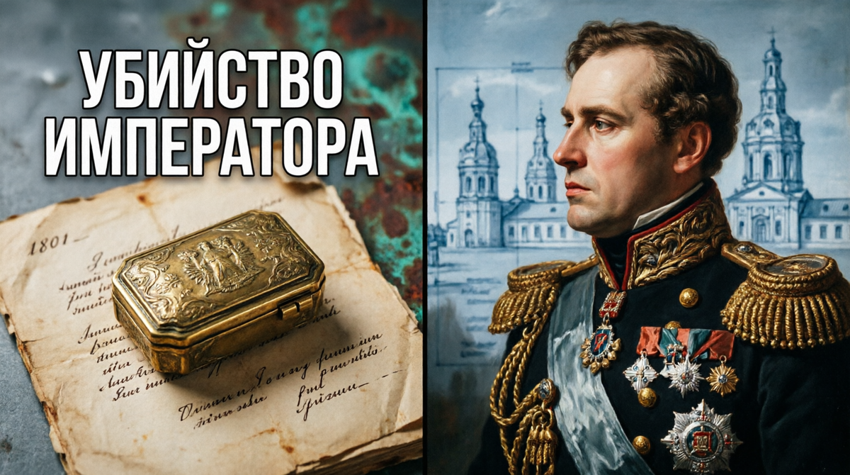 Табакерка с портретом Екатерины II — орудие убийства её сына. 11 марта 1801 года. Михайловский замок. Последняя ночь императора.