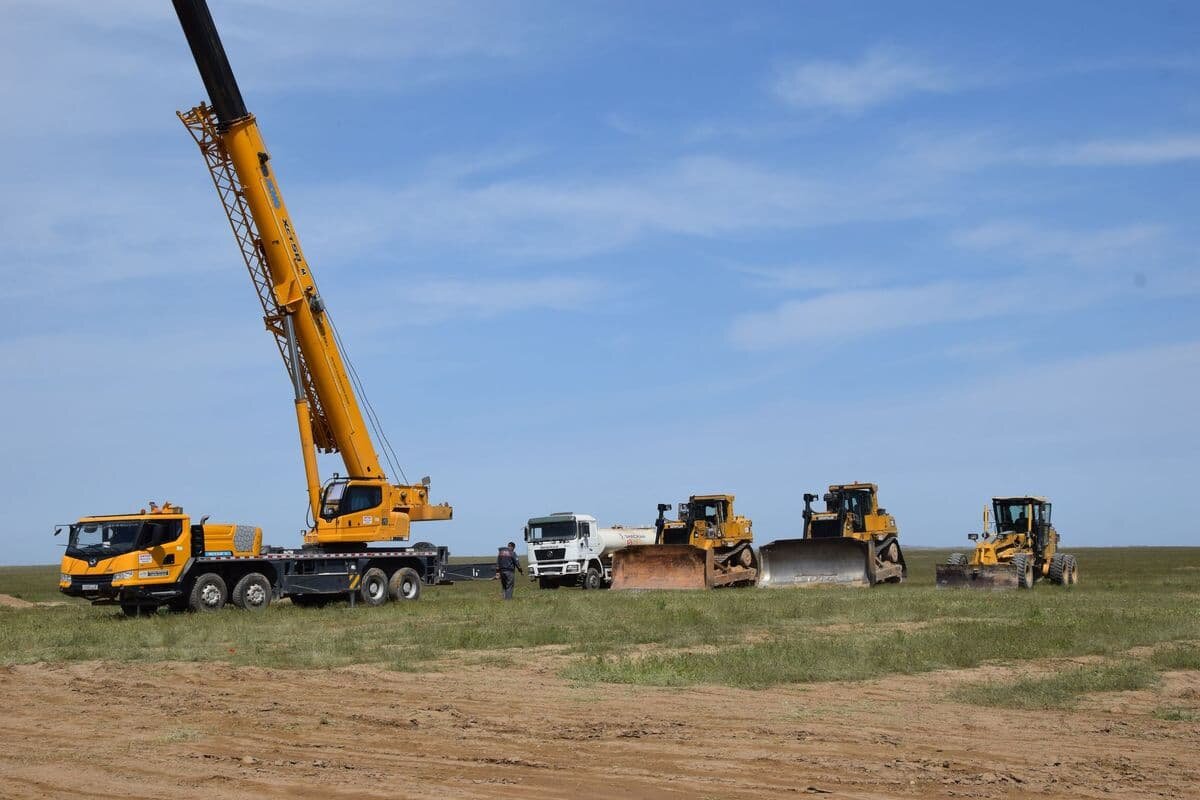     Подготовка в строительству АСММ в Джизакском районе Узбекистана