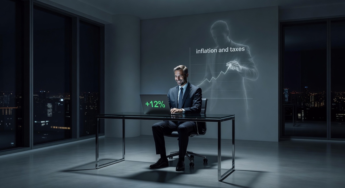 Номинальная доходность — это витрина. Часть прибыли почти всегда незаметно забирают инфляция и налоги.
