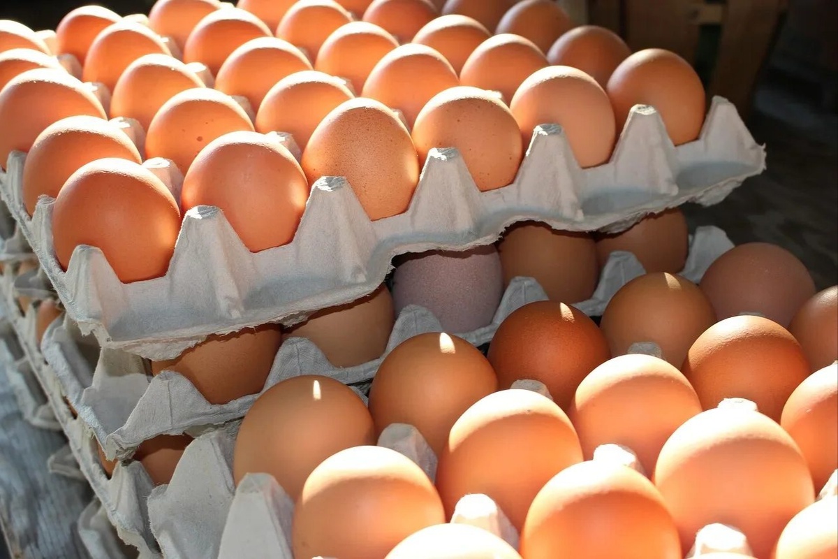 Яйца в магазине