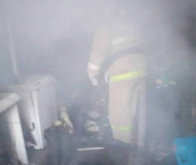 В Курской области дымилась котельная в торговом центре