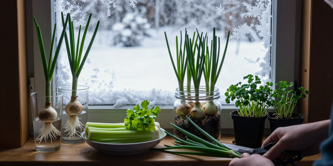 Зелень на подоконнике без земли: как вырастить лук, петрушку и сельдерей за копейки