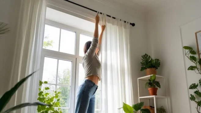 Сода, нашатырь, синька: три ингредиента для идеально белых занавесок к Пасхе