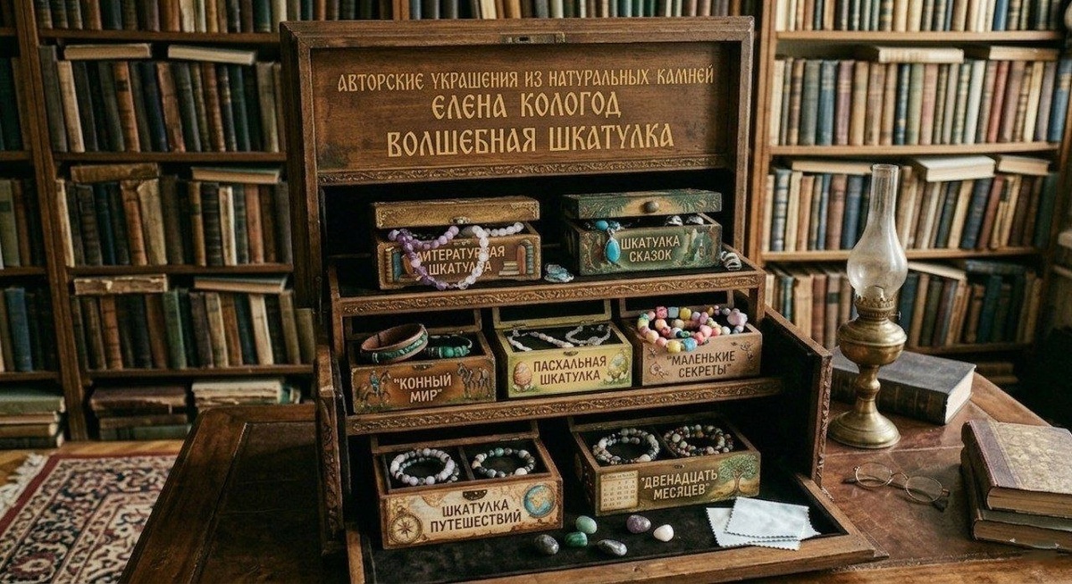Авторские украшения из натуральных камней Елена Кологод "Волшебная  шкатулка"