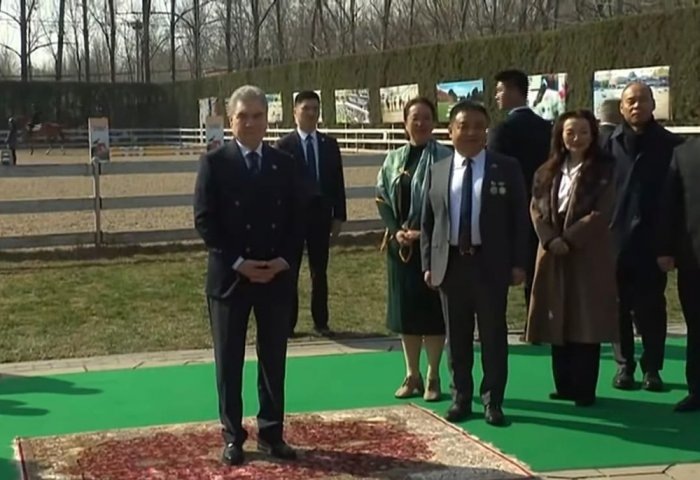 Гурбангулы Бердымухамедов в международном конноспортивном комплексе Equuleus, 19 марта 2026 года, Китай