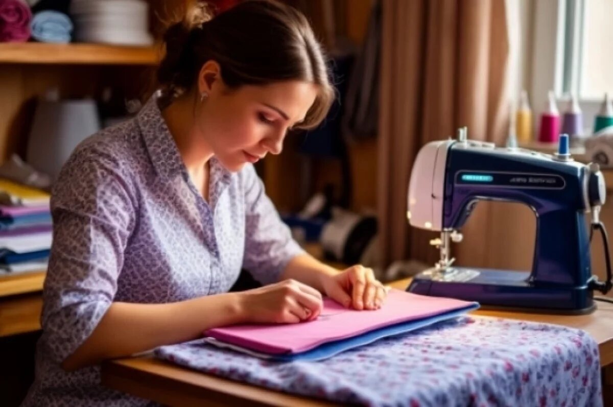    Швейную мастерскую благодаря соцконтракту открыла жительница Кубани