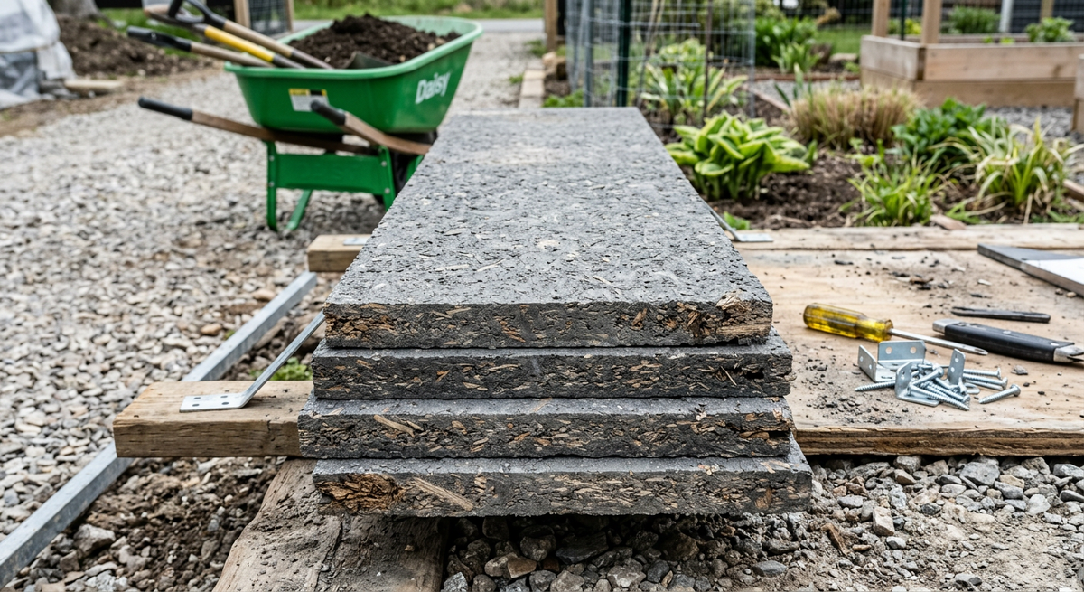 Цементно-стружечная плита (ЦСП) для строительства долговечных грядок на даче