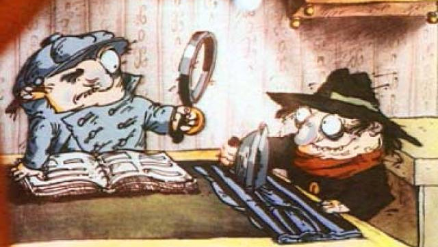     Расследование. Цитата из м/ф "Следствие ведут Колобки". Реж. Александр Татарский, Игорь Ковалёв. 1986. СССР